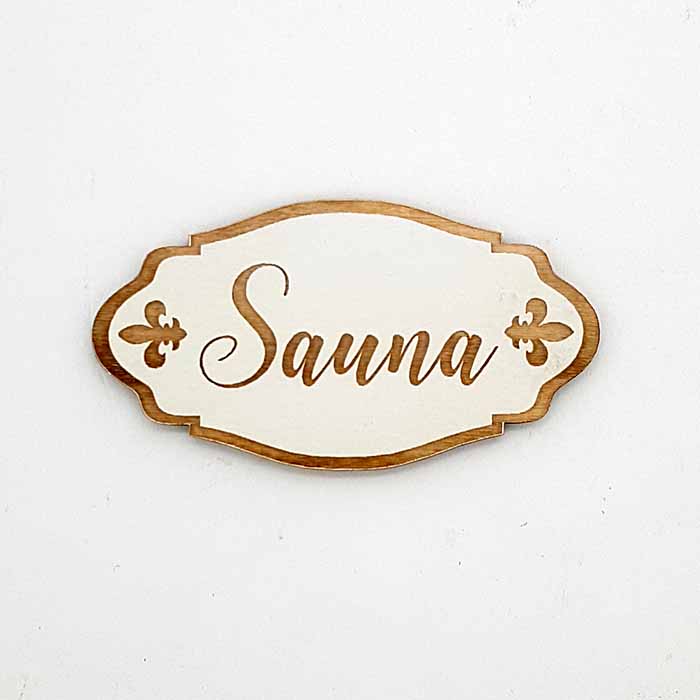 Sauna-kyltti Rustic 9,5 cm